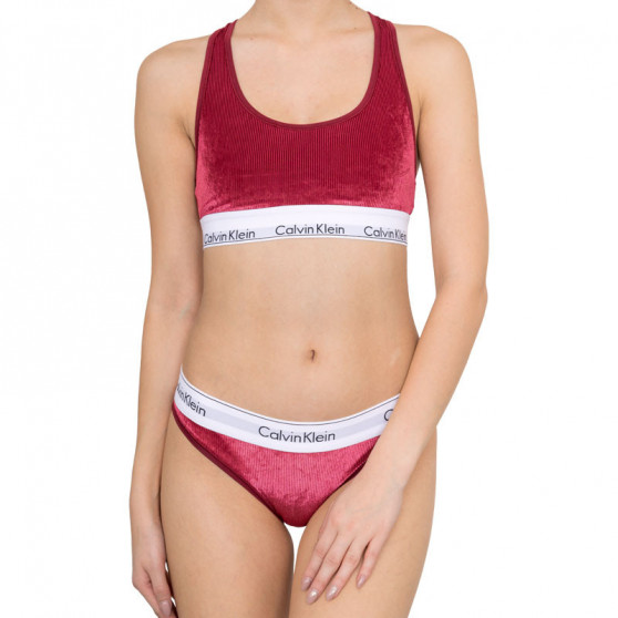 Perizoma donna Calvin Klein bordeaux (QF5512E-2XV)