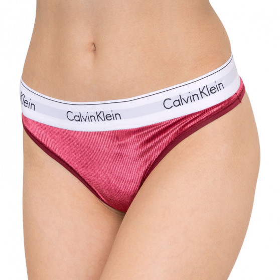 Perizoma donna Calvin Klein bordeaux (QF5512E-2XV)