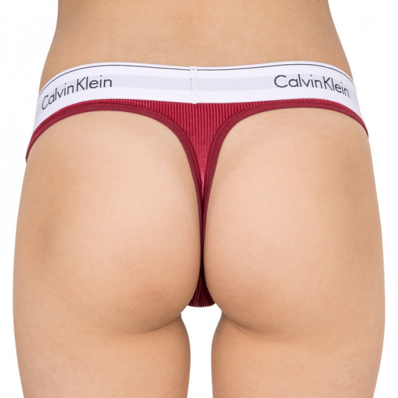 Perizoma donna Calvin Klein bordeaux (QF5512E-2XV)