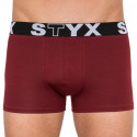 Boxer da uomo Styx sport gomma bordeaux (G1060)