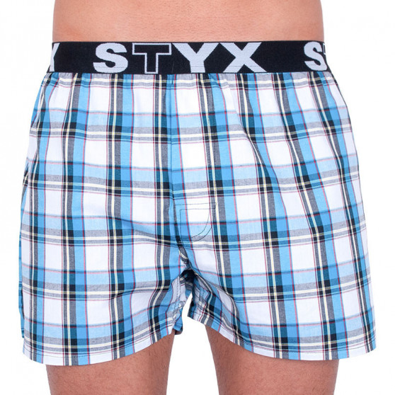 3PACK Boxer da uomo Styx sport elastico multicolore (B7343536)