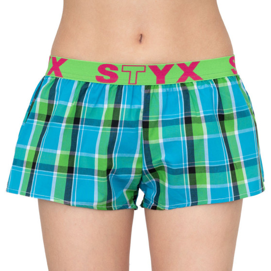 Boxer da donna Styx sportivi elasticizzati multicolore (T640)