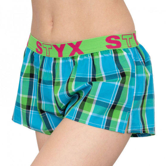 Boxer da donna Styx sportivi elasticizzati multicolore (T640)