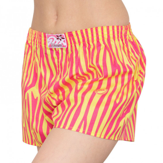 Boxer da donna Styx art classic rubber yellow zebra (K654)