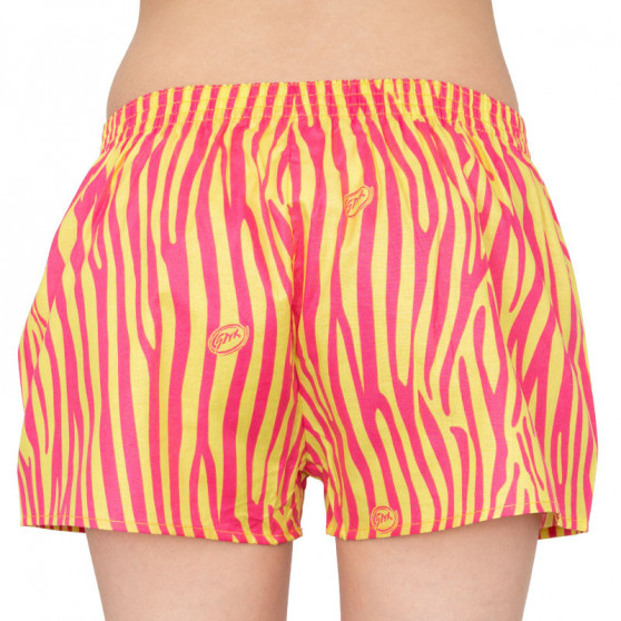 Boxer da donna Styx art classic rubber yellow zebra (K654)