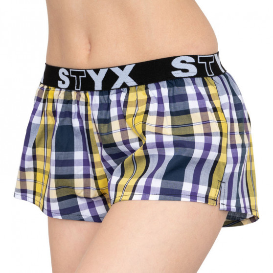 Boxer da donna Styx sportivi elasticizzati multicolore (T606)