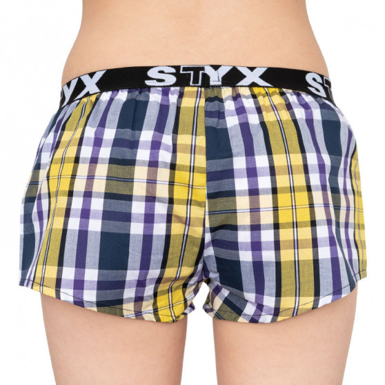 Boxer da donna Styx sportivi elasticizzati multicolore (T606)