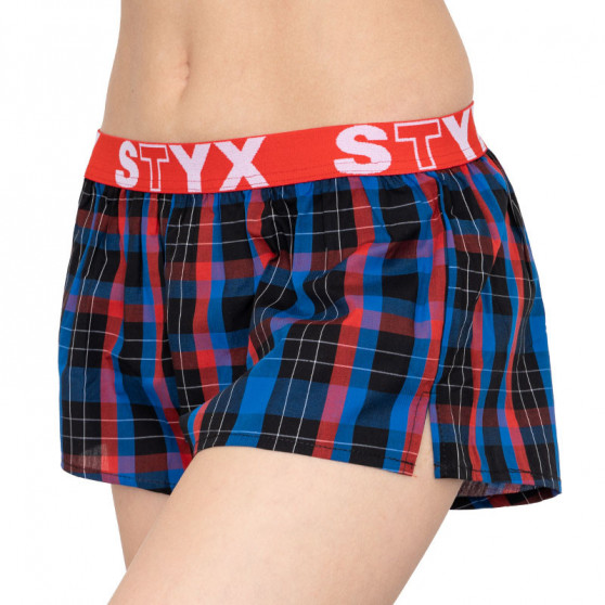 Boxer da donna Styx sportivi elasticizzati multicolore (T511)