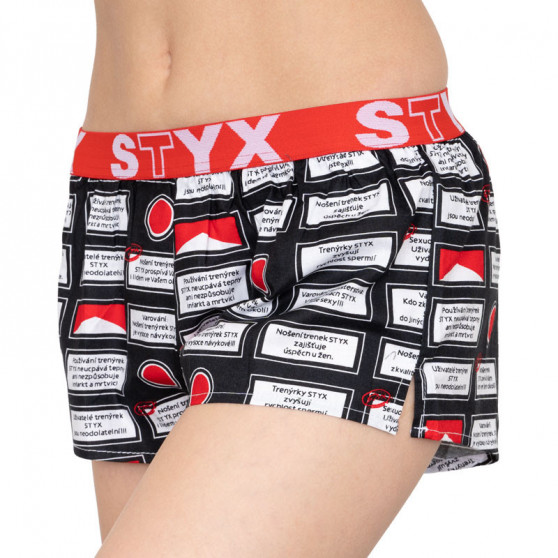 Boxer da donna Styx arte sport gomma avvertimento (T553)