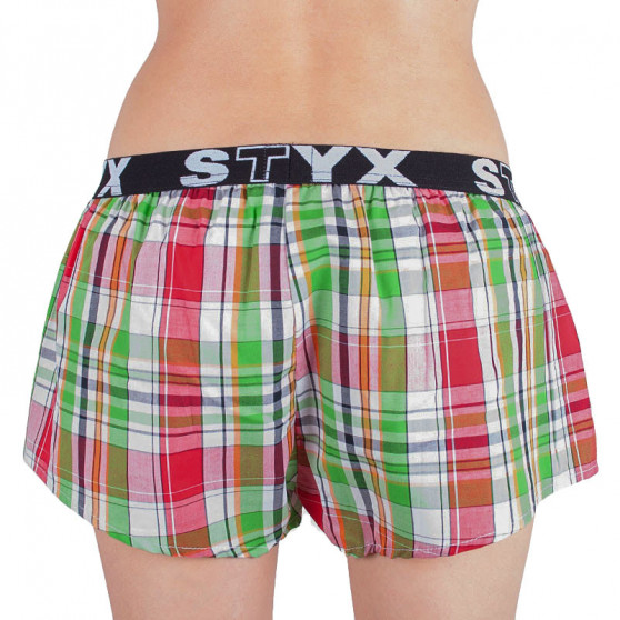 Boxer da donna Styx sportivi elasticizzati multicolore (T626)