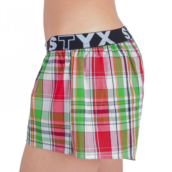 Boxer da donna Styx sportivi elasticizzati multicolore (T626)