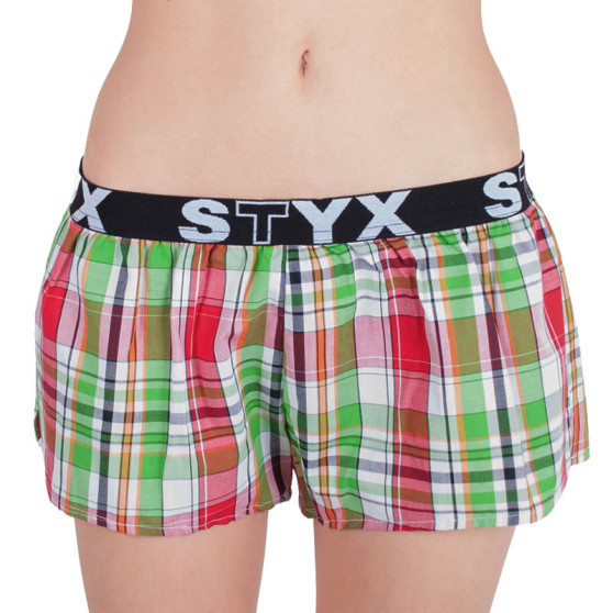 Boxer da donna Styx sportivi elasticizzati multicolore (T626)