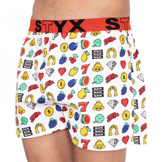 Boxer da uomo Styx arte sport gioco d'azzardo gomma (B855)