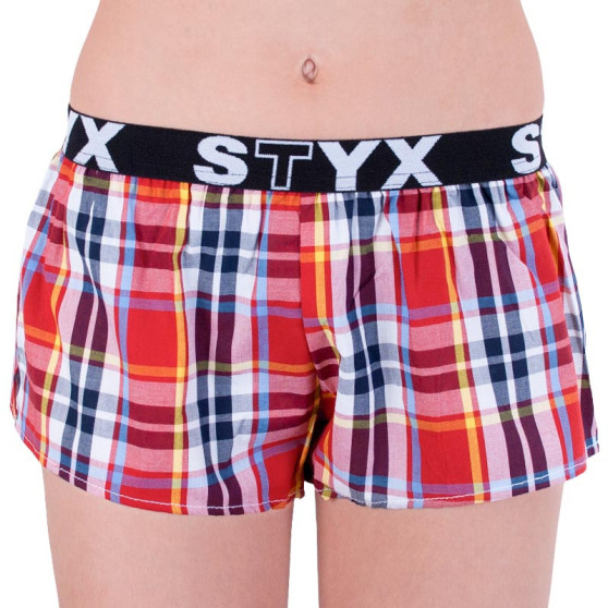 Boxer da donna Styx sportivi elasticizzati multicolore (T639)