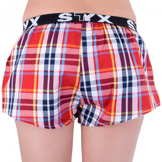 Boxer da donna Styx sportivi elasticizzati multicolore (T639)