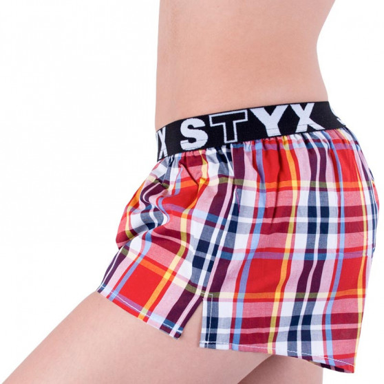 Boxer da donna Styx sportivi elasticizzati multicolore (T639)