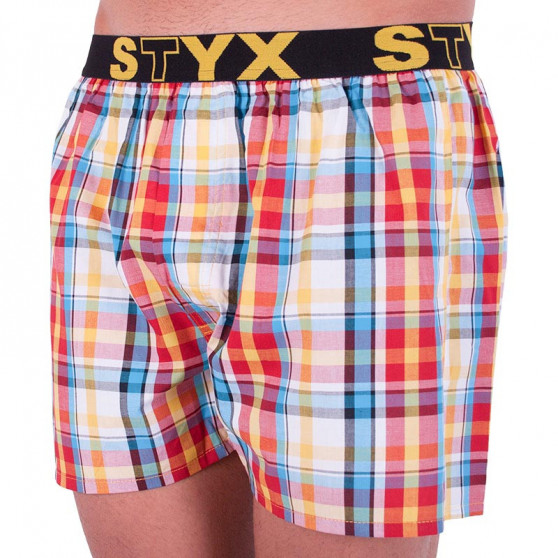 Boxer da uomo Styx sport elastico multicolore (B621)