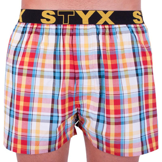 Boxer da uomo Styx sport elastico multicolore (B621)