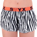 Boxer da donna Styx art sport gomma nero zebra (T650)