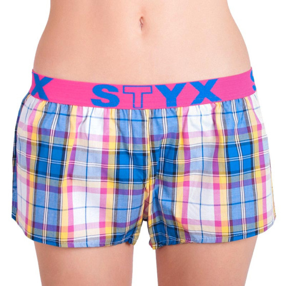 Boxer da donna Styx sportivi elasticizzati multicolore (T613)