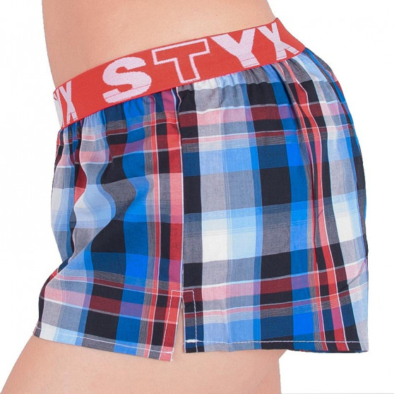 Boxer da donna Styx sportivi elasticizzati multicolore (T611)