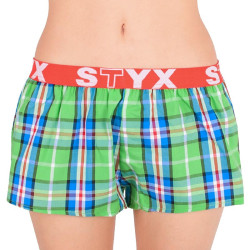 Boxer da donna Styx sportivi elasticizzati multicolore (T618)