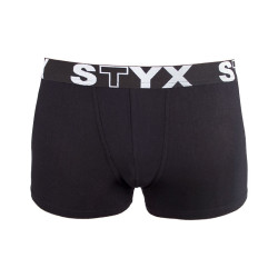 Boxer per bambini Styx sport elastico nero (GJ960)