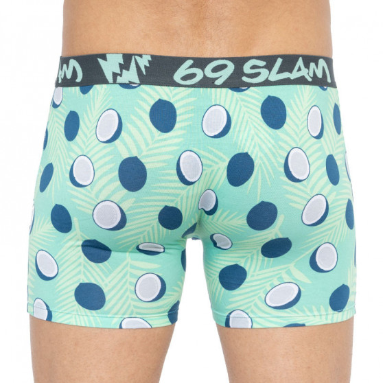 Boxer uomo 69SLAM fit bamboo coco blue