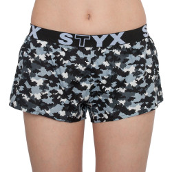 Boxer da donna Styx arte sport gomma camuffamento digitale (T856)