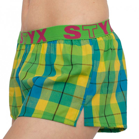 Boxer da donna Styx sportivi elasticizzati multicolore (T813)