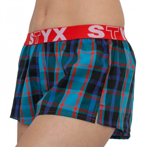 Boxer da donna Styx sportivi elasticizzati multicolore (T819)