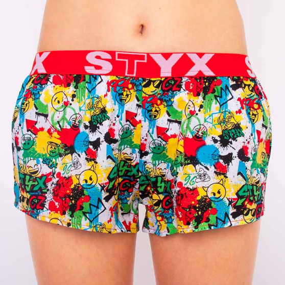 Boxer da donna Styx arte sport gomma emoji (T954)