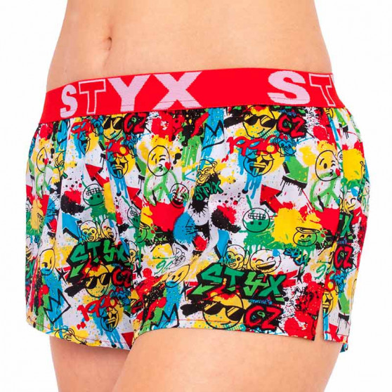 Boxer da donna Styx arte sport gomma emoji (T954)