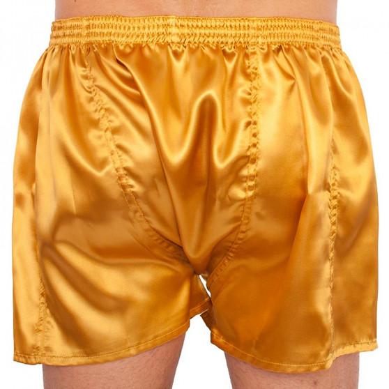 Boxer da uomo Styx classic rubber satin gold (C685)