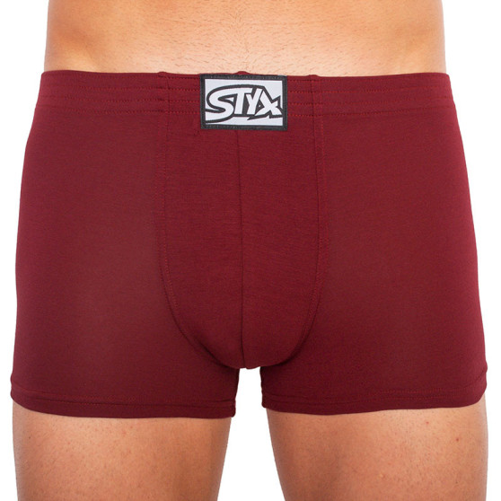 Boxer da uomo Styx classic rubber bordeaux (Q1060)