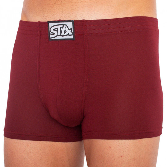 Boxer da uomo Styx classic rubber bordeaux (Q1060)