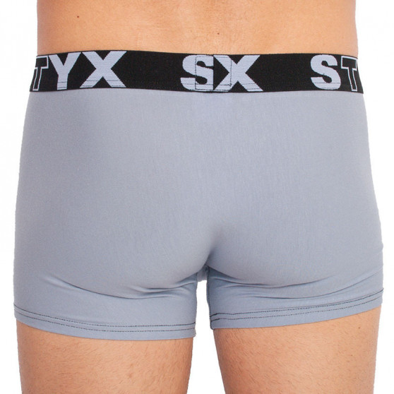 Boxer da uomo Styx sportivo elastico oversize grigio chiaro (R1067)