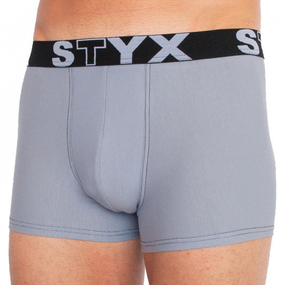 Boxer da uomo Styx sportivo elastico oversize grigio chiaro (R1067)