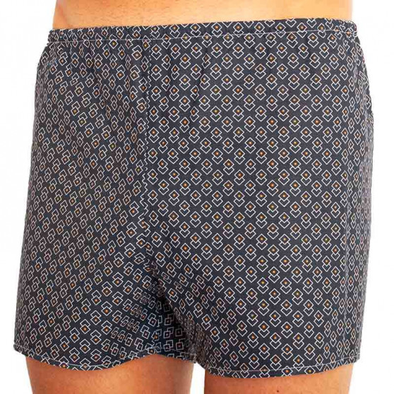 Boxer da uomo classici Foltýn blu scuro con diamante oversize