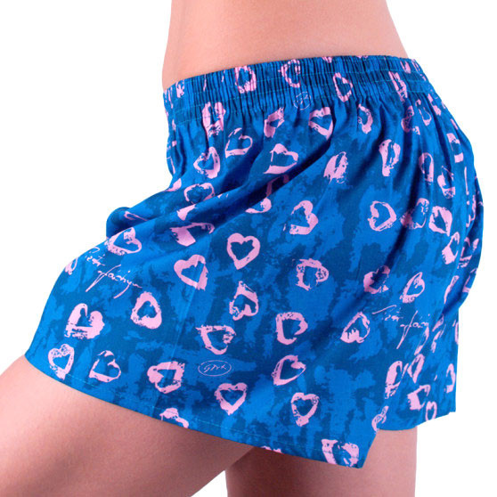 Boxer da donna Styx art classic rubber dark blue hearts (K757)