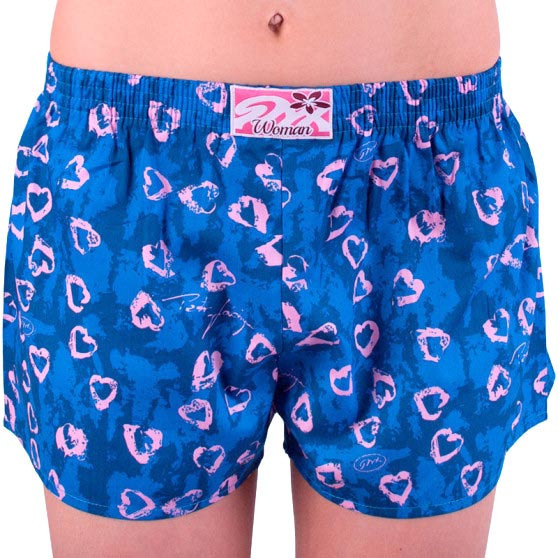 Boxer da donna Styx art classic rubber dark blue hearts (K757)