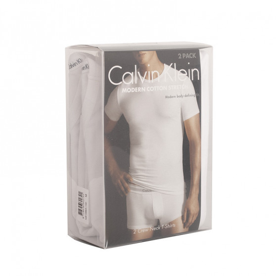 2PACK t-shirt da uomo Calvin Klein bianco (NB1088A-100)