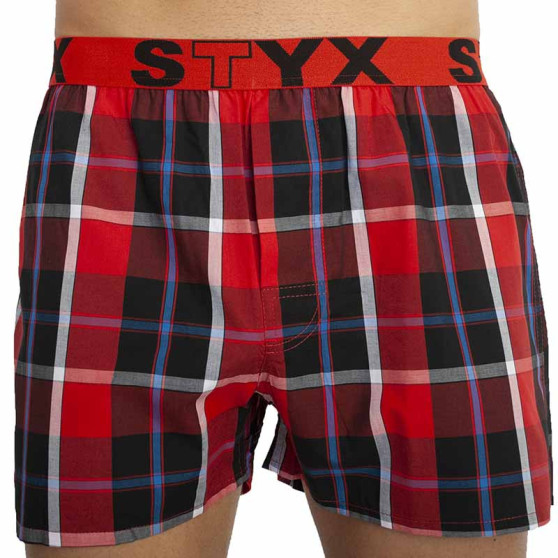 Boxer da uomo Styx sport elastico multicolore (B823)