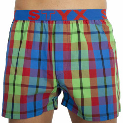 Boxer da uomo Styx sport elastico multicolore (B827)