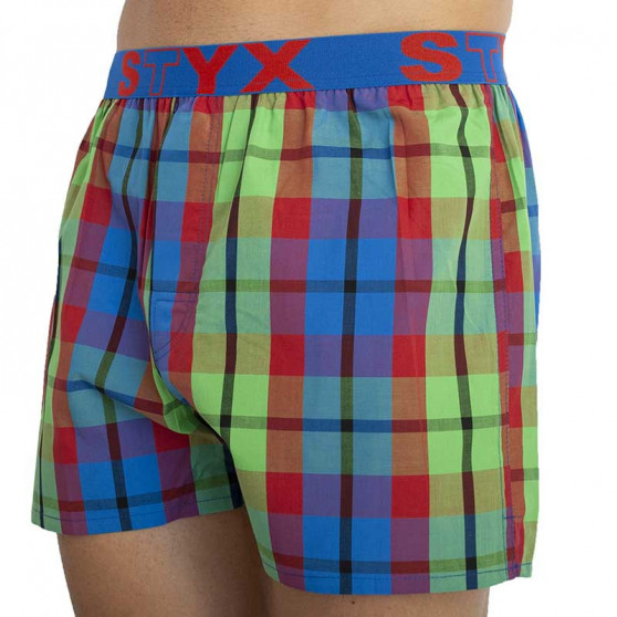 Boxer da uomo Styx sport elastico multicolore (B827)