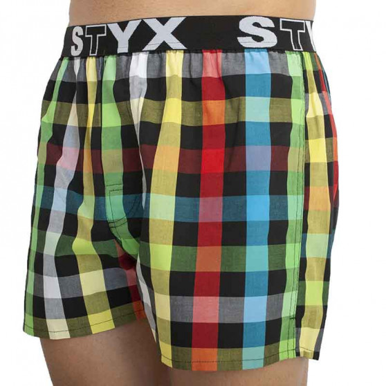 Boxer da uomo Styx sport elastico multicolore (B828)