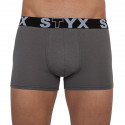 Boxer da uomo Styx sportivo elastico oversize grigio scuro (R1063)