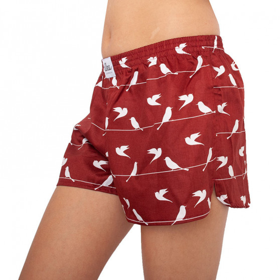 Boxer da donna ELKA bordeaux lovebirds (W00118)