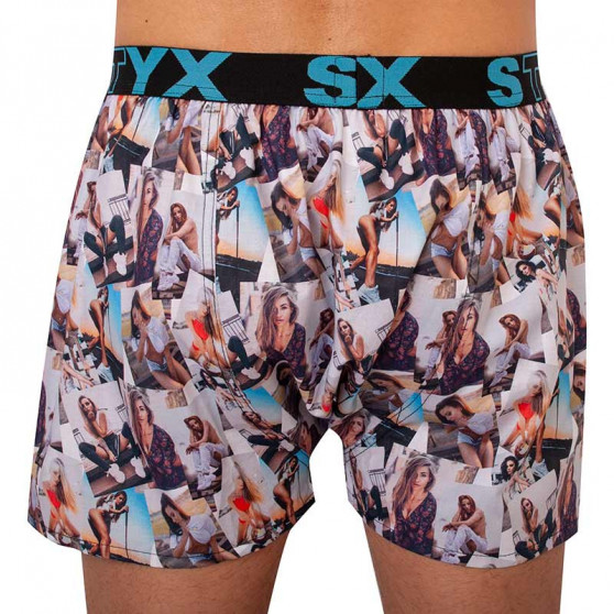 Boxer da uomo Styx art modelli sportivi in gomma - edizione limitata (B1051)