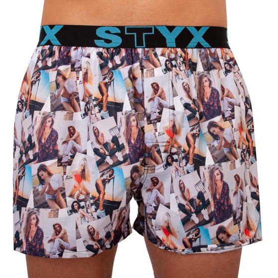 Boxer da uomo Styx art modelli sportivi in gomma - edizione limitata (B1051)